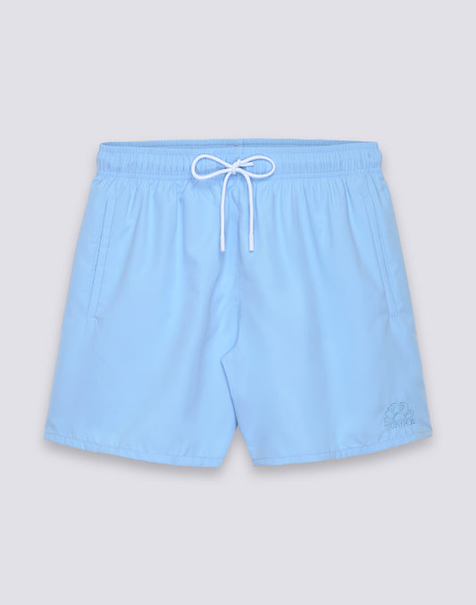 MAILLOT DE BAIN COURT POUR HOMME AVEC TAILLE ÉLASTIQUE ET TISSU COULEUR PÊCHE