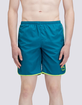 LONG SWIM SHORTS WITH AN ELASTICATED WAISTBAND