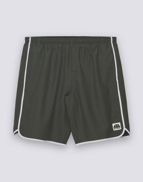 MAILLOT DE BAIN LONG POUR HOMME AVEC TAILLE ÉLASTIQUE ET FENTES LATÉRALES ARRONDISES
