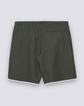 MAILLOT DE BAIN LONG POUR HOMME AVEC TAILLE ÉLASTIQUE ET FENTES LATÉRALES ARRONDISES
