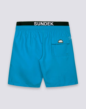 MAILLOT DE BAIN LONG POUR HOMME AVEC TAILLE ÉLASTIQUE ET LOGO