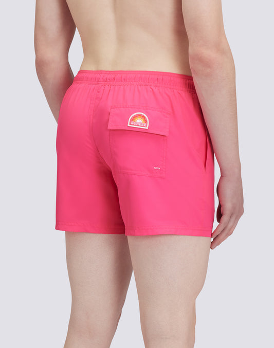 SHORT DE BAIN COURT À TAILLE ÉLASTIQUE EN POLYESTER RECYCLÉ REPREVE®