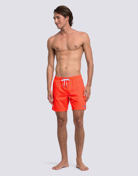 LONG SWIMWEAR WITH ELASTICATED WAIST AND REPREVE® RECYCLED POLYESTER PIPING