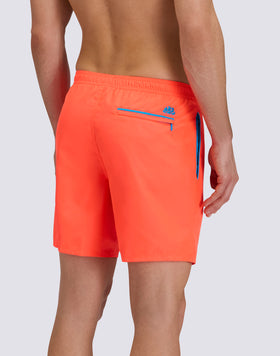 LONG SWIMWEAR WITH ELASTICATED WAIST AND REPREVE® RECYCLED POLYESTER PIPING