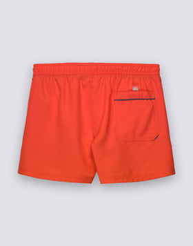 MAILLOT DE BAIN COURT POUR HOMME AVEC TAILLE ÉLASTIQUE ET LISERÉ CONTRASTANT EN POLYESTER RECYCLÉ REPREVE®