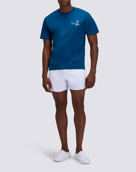 T-SHIRT HOMME À COL ROND AVEC IMPRIMÉ SURFEUR TIDAL
