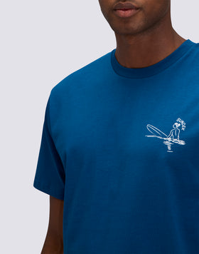 T-SHIRT HOMME À COL ROND AVEC IMPRIMÉ SURFEUR TIDAL