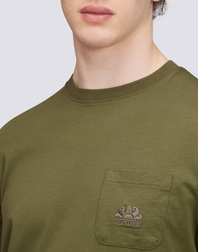 T-SHIRT FINN GIROCOLLO CON TASCHINO