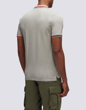 POLO BRICE IN COTONE PIQUET CON DETTAGLI TRICOLOR