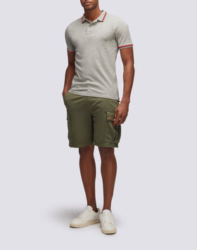 POLO BRICE IN COTONE PIQUET CON DETTAGLI TRICOLOR