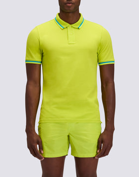 POLO BRICE DE ALGODÓN PIQUÉ CON DETALLES TRICOLORES