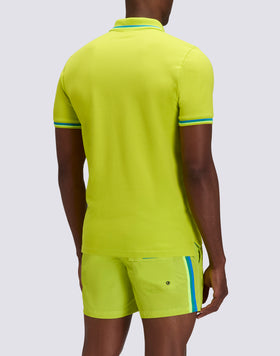 POLO BRICE DE ALGODÓN PIQUÉ CON DETALLES TRICOLORES