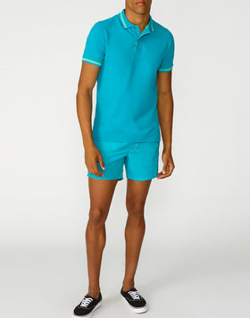 POLO BRICE IN COTONE PIQUET CON DETTAGLI TRICOLOR
