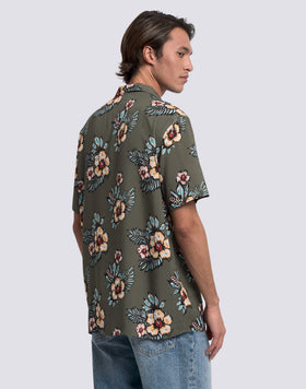 MEN'S PRINTED VISCOSE POPLIN SHIRT