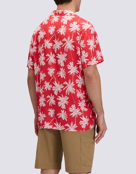 MEN'S PRINTED VISCOSE POPLIN SHIRT