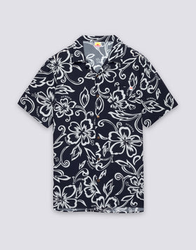MEN'S PRINTED VISCOSE POPLIN SHIRT