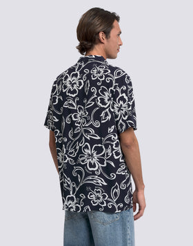 CHEMISE IMPRIMÉE POUR HOMME EN POPELINE DE VISCOSE