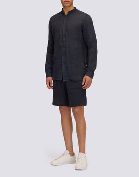 CHEMISE EN LIN TEINT DANS LA MASSE