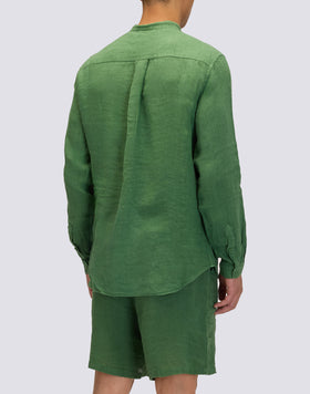 CHEMISE EN LIN TEINT DANS LA MASSE