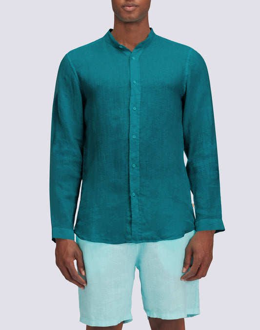 CAMICIA IN LINO IN TINTO CAPO