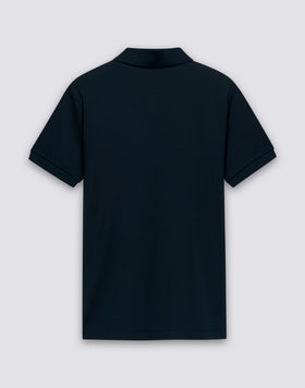 MEN'S PIQUET COTTON POLO SHIRT WITH STRIPED COLLAR AND CUFFS