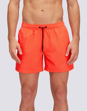 SHORT STRETCHED SWIM SHORTS WITH AN ELASTICATED WAISTBAND