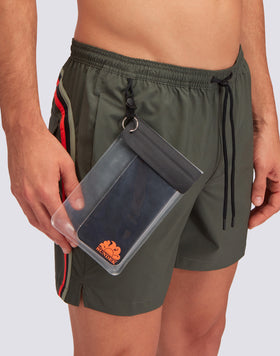COSTUME DA BAGNO CON TESSUTO STRETCH A VITA ELASTICATA E CON CUSTODIA REMOVIBILE