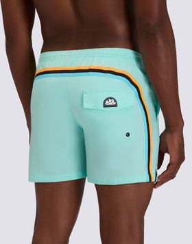 COSTUME DA BAGNO UOMO CON TESSUTO STRETCH A VITA ELASTICATA E CON CUSTODIA REMOVIBILE