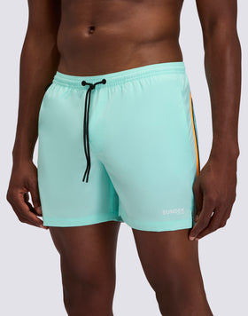 COSTUME DA BAGNO UOMO CON TESSUTO STRETCH A VITA ELASTICATA E CON CUSTODIA REMOVIBILE