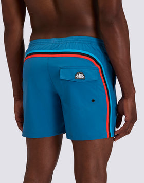 COSTUME DA BAGNO UOMO CON TESSUTO STRETCH A VITA ELASTICATA E CON CUSTODIA REMOVIBILE