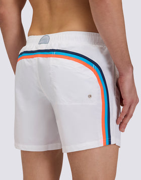 ICONIC TAFFETA ELASTICATED WAIST SHORT SWIMMING SHORTS WITH POCKET