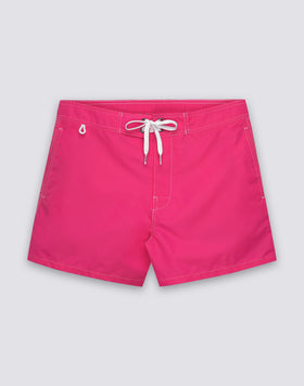 ICONIC TAFFETA MEN'S SHORT SWIMSHORTS WITH SEMI-ELASTIC WAIST