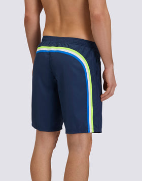 MEN'S SEMI-ELASTIC LONG-WAIST SWIMSHORTS IN REPREVE® RECYCLED POLYESTER