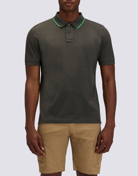 POLO DE ALGODÓN PIMA PIQUÉ CON LOGOTIPO BORDADO