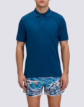 POLO DE ALGODÓN PIMA PIQUÉ CON LOGOTIPO BORDADO