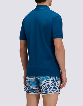 POLO DE ALGODÓN PIMA PIQUÉ CON LOGOTIPO BORDADO