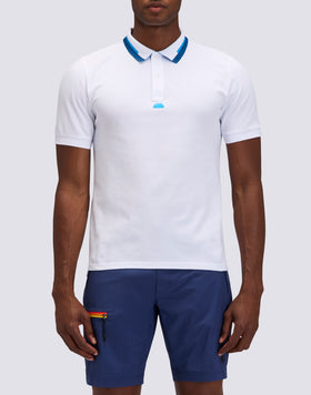 POLO EN COTON PIQUÉ COMBINÉ