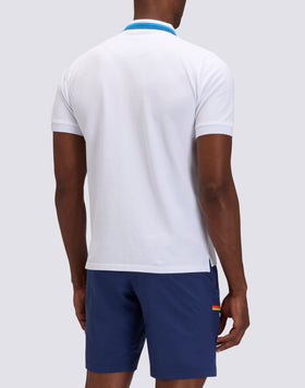 POLO EN COTON PIQUÉ COMBINÉ