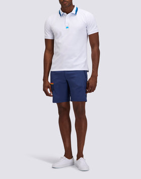 POLO EN COTON PIQUÉ COMBINÉ