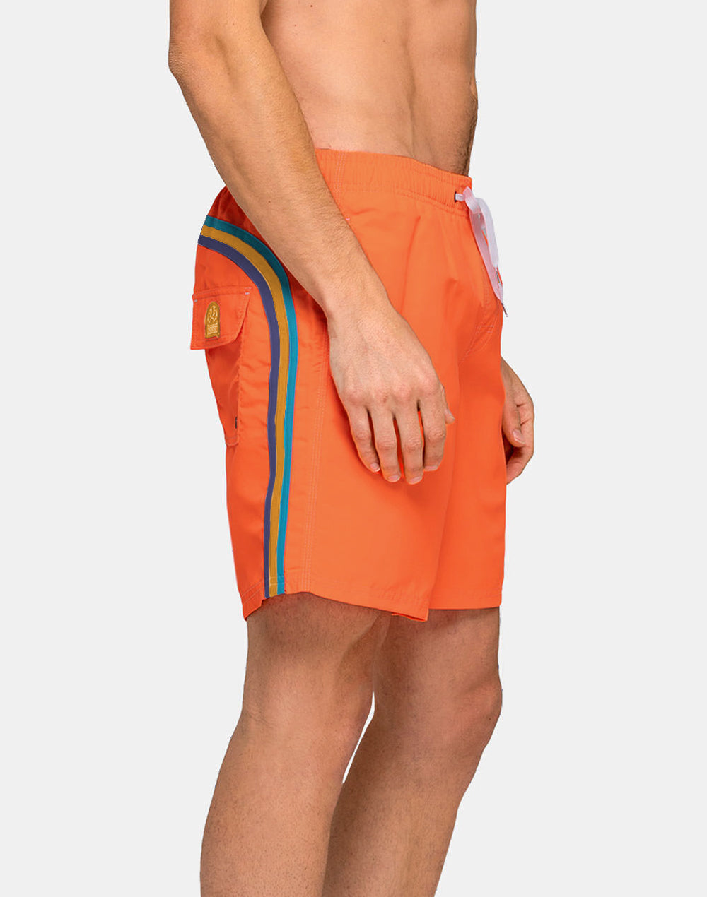 SHORT DE BAIN AVEC TAILLE ÉLASTIQUE TAFFETA' ICONIQUE