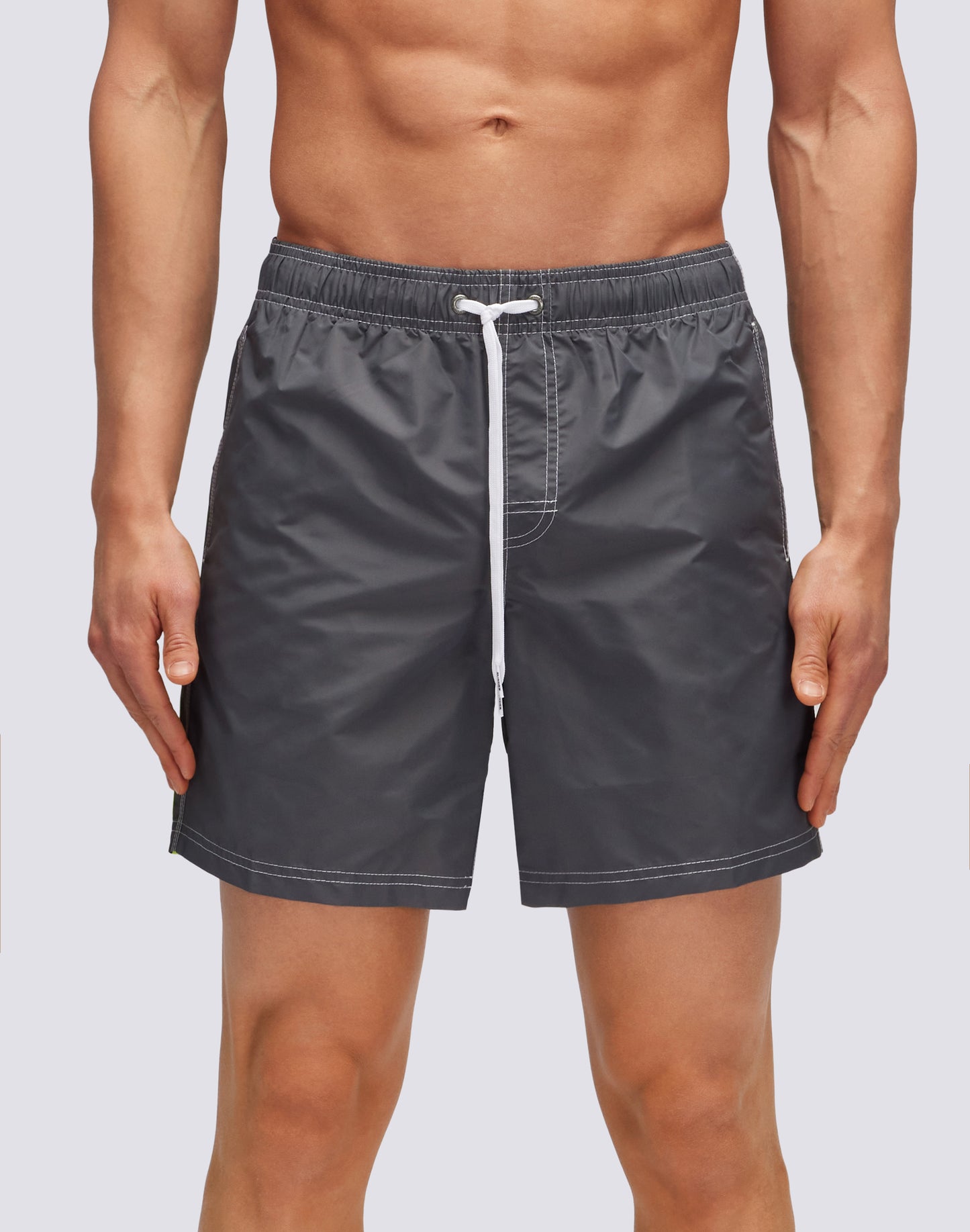 ICONIC TAFFETA MID-LENGTH SWIM SHORTS WITH AN ELASTICATED WAISTBAND