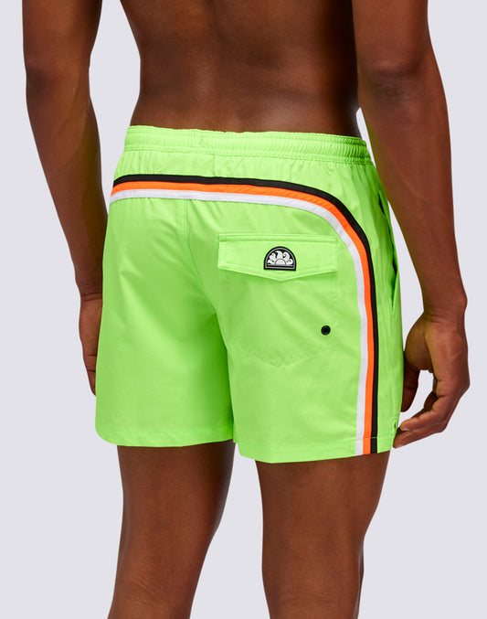 SHORT DE BAIN COURT À TAILLE ÉLASTIQUE STRETCH