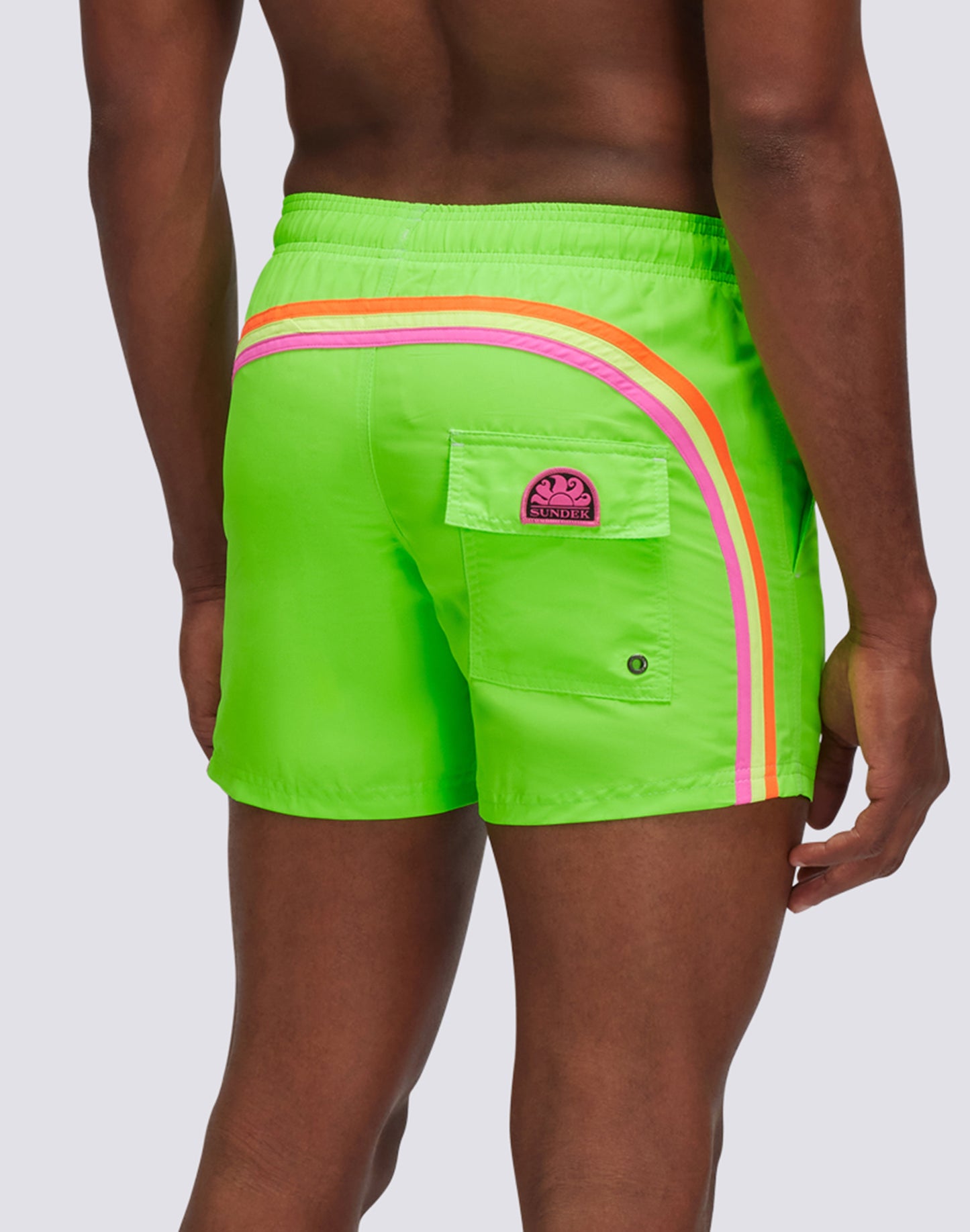 GREEN FLUO MEN'S SWIMSHORTS