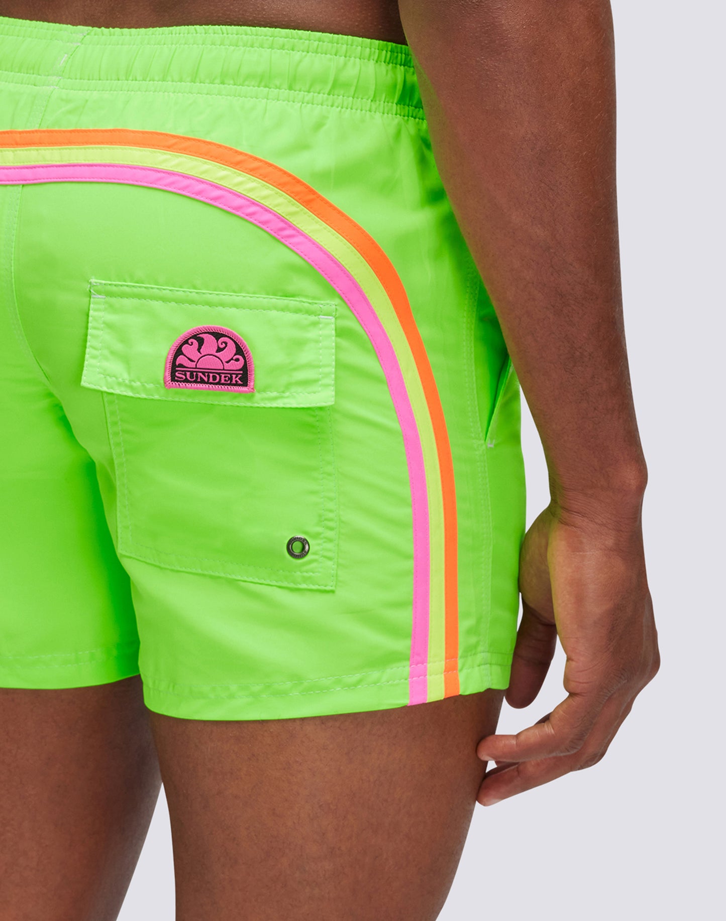 GREEN FLUO MEN'S SWIMSHORTS