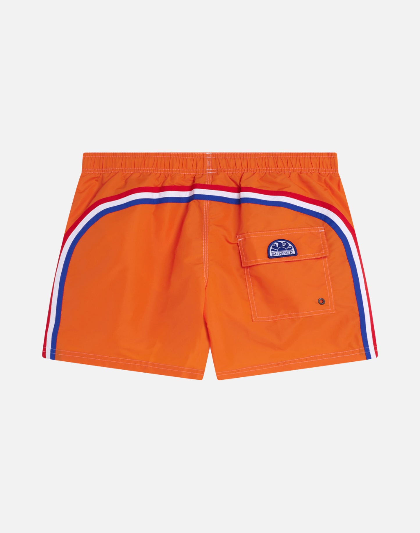 SHORT SWIM SHORTS WITH AN ELASTICATED WAISTBAND ICONIC TAFFETA DUTCH FLAG