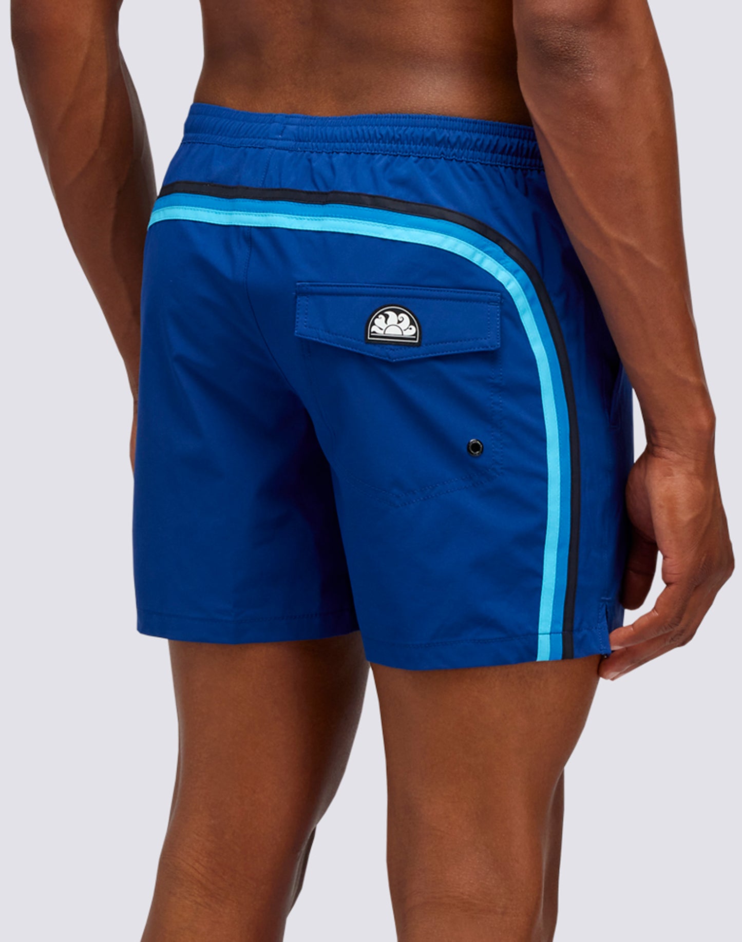 SHORT DE BAIN COURT À TAILLE ÉLASTIQUE STRETCH