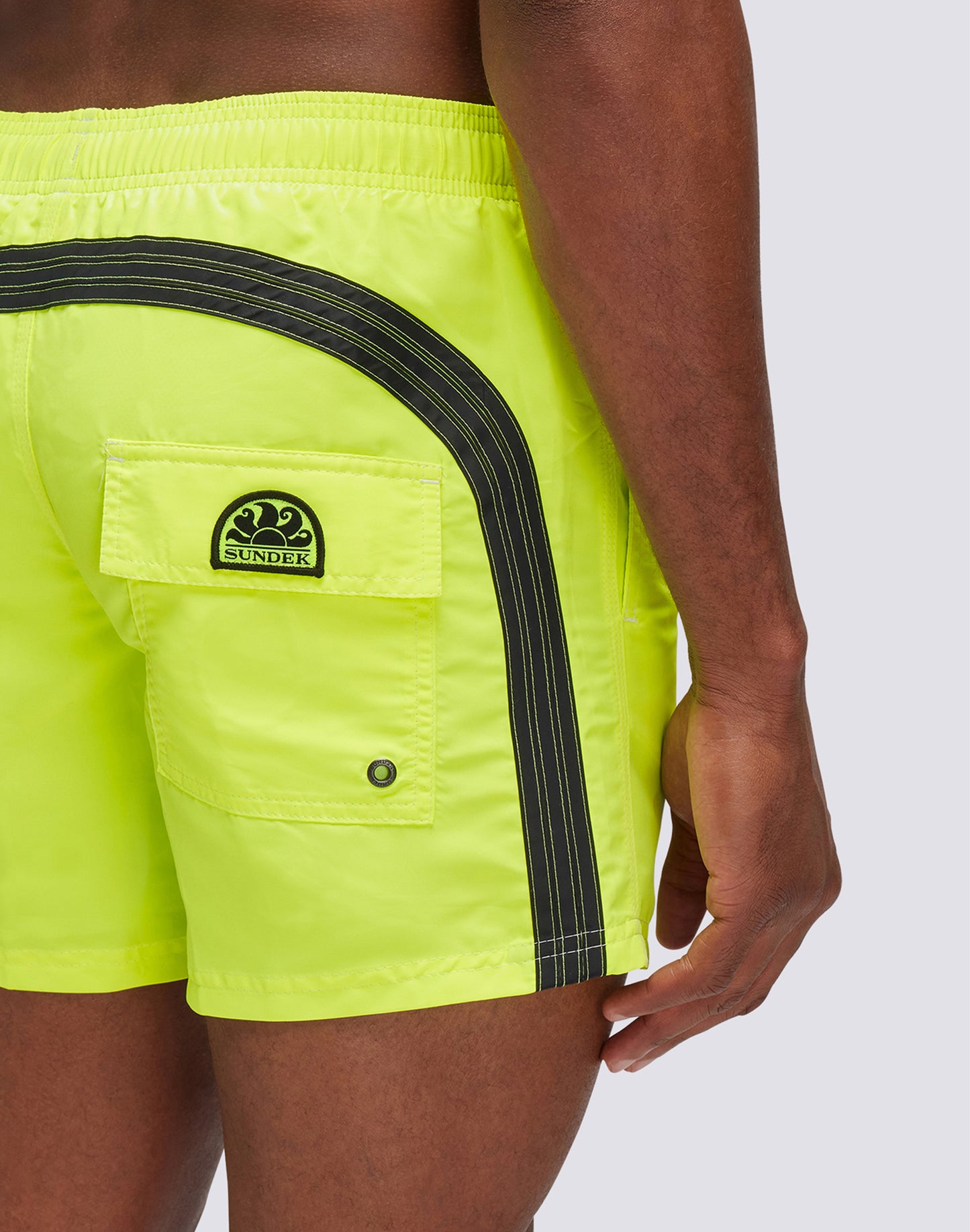 YELLOW FLUO MEN'S SWIMSHORTS