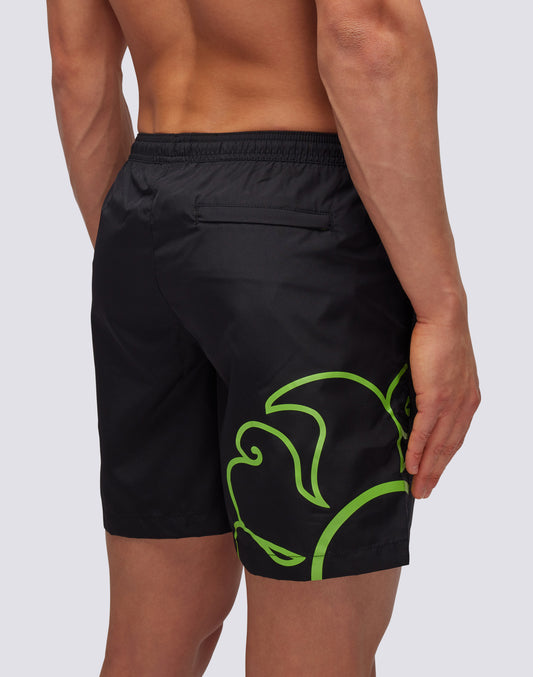 MEDIUM ELASTICATED WAIST LIGHT POLY SWIMSHORTS