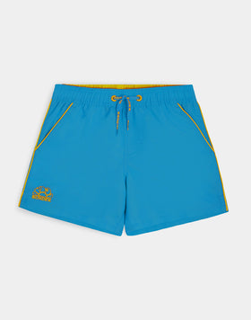 ICONIC TAFFETA SHORT-LENGTHS SWIMSHORTS WITH ELASTICATED WAIST AND PIPING
