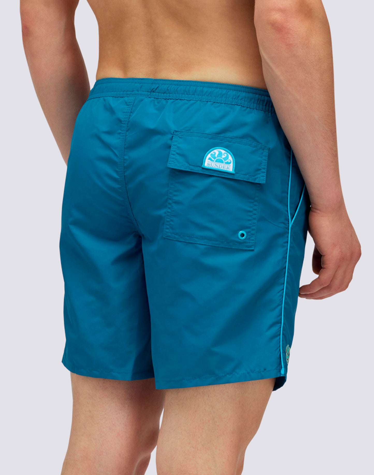 ICONIC TAFFETA MID LENGTH SWIMSHORTS WITH ELASTICATED WAIST